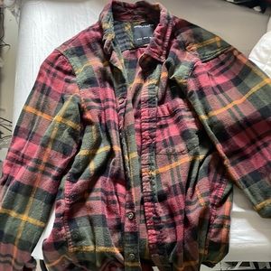 Denim & Flower Maroon Flannel